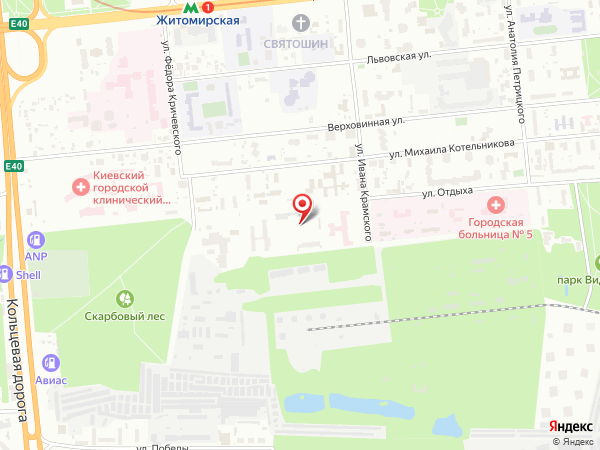 неподалёку от района Парк Лесной